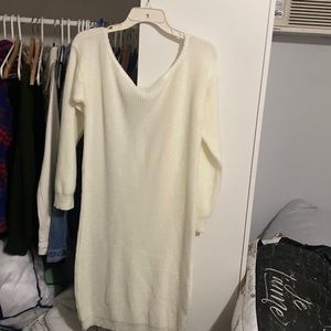 Long sleeve knit dress